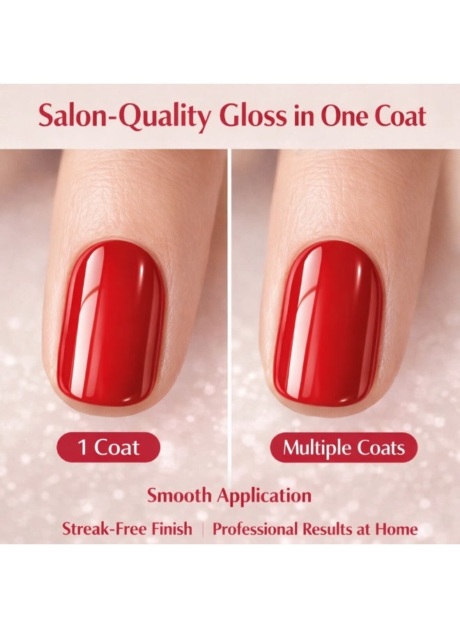 Brunson Classic Nail Polish 18ml Fast Dry Nail Lacquer Nail Harderner Normal Polish Glossy Gel Effect Quick Air Dry Long-Lasting Natural Nail Enamel Salon Quality Manicure Pedicure Regular Polish - Image 5